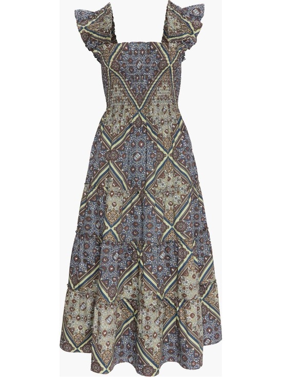 Hill house home the Ellie Nap Olive Equestrian Scarf dress sz small - Picture 2 of 7